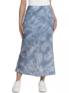 Madewell Blue Tie-Dye Maxi Skirt